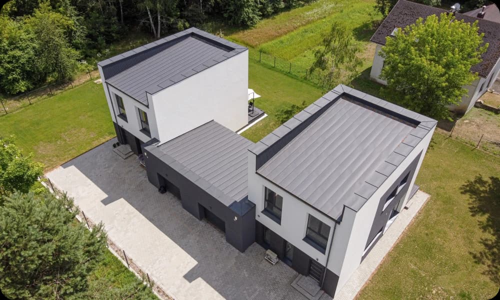 A brand new flat roof 